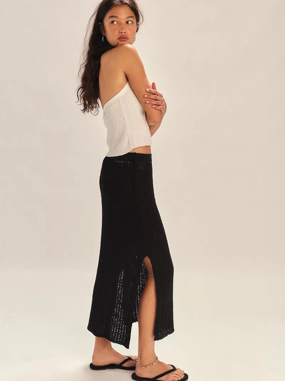NEW! Free People Beach Havana Sweater Set in Black - Picture 6 of 6